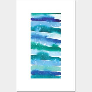 Watercolor pattern Posters and Art